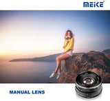 Meike MK-E-35-1.7 35mm F1.7 Large Aperture Manual Prime Fixed Lens APS-C for Sony E-Mount Digital Mirrorless Cameras A7III A9 NEX 3 3N