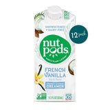 nutpods Dairy-Free Creamer Unsweetened (French Vanilla, 12-pack) - Whole30 / Paleo / Keto / Vegan / Sugar Free 11.2 Fl Oz (Pack of 12)