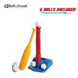 T-Ball Set for Toddlers, Kids, Baseball Tee Game Includes 6 Balls, Adjustable T Height - for Boys & Girls Age 2-12 Yrs Old