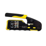 Pass-Thru Modular Wire Crimper, All-in-One Tool Cuts, Strips, Crimps, Fast and Reliable Klein Tools VDV226-110