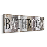 Bathroom Wall Art Decor Bathroom Sign Inspirational Motto Canvas Prints-Bathroom