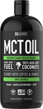Premium MCT Oil derived only from Non-GMO Coconuts - 32oz BPA Free Bottle | Great in Keto Coffee,Tea, Smoothies & Salad Dressings | Non
