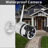 Outdoor Security Camera, 1080P Surveillance Cameras Outdoor WiFi Camera Two-Way Audio, IP66 Waterproof, Night Vision, Motion Detection