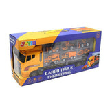 JOYIN 11 in 1 Die-cast Construction Truck Vehicle Car Toy Set Play Vehicles in Carrier Truck