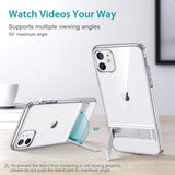 ESR Metal Kickstand Designed for iPhone 11 Case, [Vertical and Horizontal Stand] Clear