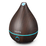 VicTsing Upgraded Mini Oil Diffuser 130ml, Easy to Use Super Quiet Essential Oil Diffuser, Aromatherapy Diffuser with Waterless Auto Shut-off(Black)