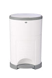 Dekor Classic Hands-Free Diaper Pail | White | Easiest to Use | Just Step – Drop – Done | Doesn’t Absorb Odors | 20 Second Bag Change