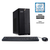 Acer Aspire TC-885-ACCFLi5O Desktop, 8th Gen Intel Core i5-8400, 8GB DDR4 + 16GB Optane Memory, 2TB HDD, 8X DVD, 802.11ac WiFi, Windows 10 Home