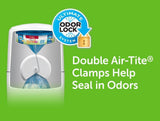 Playtex Diaper Genie Complete Diaper Pail, Fully Assembled, with Odor Lock Technology, Includes 1 Pail & 1 Refill, White