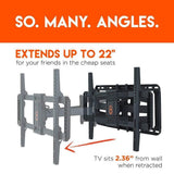 ECHOGEAR Full Motion Articulating TV Wall Mount Bracket for 42"-80" TVs - Easy to Install