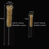 Thick Glass Graduated Measuring Cylinder Set 5ml 10ml 50ml 100ml Glass with Two Brushes