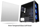 Thermaltake V200 Tempered Glass RGB Edition 12V MB Sync Capable ATX Mid-Tower Chassis with 3 120mm 12V RGB Fan + 1 Black 120mm  CA-1K8-00M1WN-01