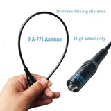 BaoFeng Walkie Talkie UV-5R Dual Band Two Way Radio with 1800mAh UV5R Battery one Hand Mic and one TIDRADIO NA-771 Antenna Baofeng Radio Ham radio