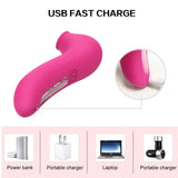 Clitoral Sucking Vibrator with 10 Intensities Modes for Women, Adorime Waterproof Rechargeable Quiet Clitoris Nipples Suction Stimulator