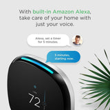 ecobee4 Smart Thermostat with Built-In Alexa, Room Sensor Included