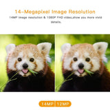 Campark Trail Game Camera-14MP 1080P Waterproof Hunting Scouting Cam with 3 Infrared Sensors for Wildlife Monitoring with 120°Detecting Range
