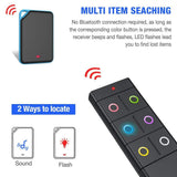 Key Finder, EALNK Wireless RF Item Locator Item Tracker Support Remote Control, 1 Transmitter and 6 Receivers - Keychain Smart Tracker Pet Tracker