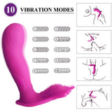 Wearable Vibrator Clitoris and G-Spot Stimulator Remote Control Vibrate Masturbation Dildo Toys for Adult,Invisible Wearable Vibrating Wand USB