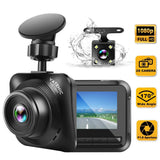 Dash Cam Car Camera Recorder FHD 1080P Front and Rear Cameras,Driving Loop Recording,2.2 Inch LCD Screen 170°Wide Angle, WDR,Night Vision, G-Sensor