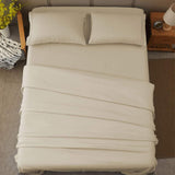 Sonoro Kate Bed Sheet Set Super Soft Microfiber 1800 Thread Count Luxury Egyptian Sheets 16-Inch Deep PocketHypoallergenic-3 Piece (Beige, Twin)
