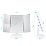 KOOLORBS Makeup 21 Led Vanity Mirror with Lights, 1x 2x 3x Magnification, White