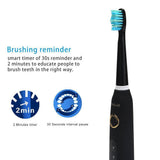 Electric Toothbrush Clean as Dentist Rechargeable Sonic Toothbrush with Smart Timer 4 Hours Charge Minimum 30 Days Use 5 Optional Modes Whitening