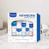 Mustela Newborn Arrival Gift Set, Baby Bath Time and Skin Care Essentials, 5 Items