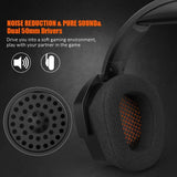 Gaming Headset NUBOW Gaming Headphones for Xbox One PS4 PC Stereo Surround Noise Cancelling Over Ear Gaming Headphones with Mic, Bass Surround