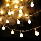 Globe String Lights, 49ft 100 LED Warm White Waterproof Decorative Fairy LED String lights pack