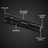 GearLight High-Powered LED Flashlight S2000 - Brightest High Lumen Light with 5 Modes, Zoomable, and Water Resistant I Powerful Camping