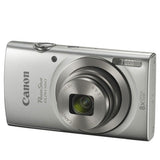 Canon PowerShot ELPH 180 Digital Camera (Silver) + Transcend 16GB Memory Card + Point & Shoot Camera Case + USB Card Reader + LCD Screen Protectors
