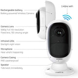 Reolink Argus 2+Solar Panel | Wireless Rechargeable Battery-Powered Solar Security Camera