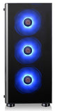 Thermaltake V200 Tempered Glass RGB Edition 12V MB Sync Capable ATX Mid-Tower Chassis with 3 120mm 12V RGB Fan + 1 Black 120mm  CA-1K8-00M1WN-01