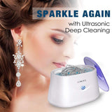 Ultrasonic Jewelry Cleaner - Professional Ultrasonic Cleaner for Rings Eyeglasses Watches Coins Tools Razors Earrings Necklaces Dentures