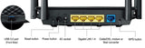 ASUS Dual-Band 2x2 AC1300 Super-Fast Wifi 4-port Gigabit Router with MU-MIMO and USB 3.0 (RT-ACRH13)