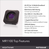 NETGEAR Nighthawk M1 Mobile Hotspot 4G LTE Router MR1100 - Up to 1Gbps Download Speed