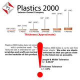 Plastics 2000 - KYDEX Sheet - 0.080" Thick, Black, 8" x 12", 2 PACK