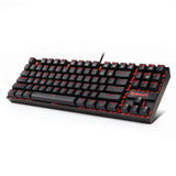 Redragon K552 Mechanical Gaming Keyboard Compact 87 Key Mechanical Computer Keyboard KUMARA USB Wired Cherry MX Blue  (Black RED LED Backlit)
