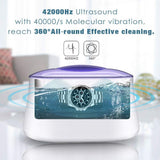 Ultrasonic Jewelry Cleaner - Professional Ultrasonic Cleaner for Rings Eyeglasses Watches Coins Tools Razors Earrings Necklaces Dentures