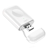 STOON for Apple Watch Wireless Charger, Portable Magnetic Charger Stand with Switch and Power Indicator for Travel Outdoor, 1000mAh Power Bank
