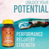 BioAstin Hawaiian Astaxanthin 12mg, 50ct - Hawaiian Grown Premium Antioxidant - Supports Recovery from Exercise + Joint, Skin