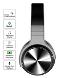 COWIN E7 PRO [Upgraded] Active Noise Cancelling Headphones Bluetooth Headphones with Microphone/Deep Bass Wireless Headphones Over Ear, Black