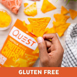 Quest Nutrition Tortilla Style Protein Chips, Nacho Cheese, Low Carb, Gluten Free, Baked, 8 Count