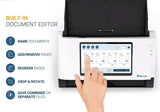 Raven Original Document Scanner - Huge LCD Touchscreen, Color Two Sided Wireless Scanning Direct to Cloud, Automatic Document Feeder (ADF), Wi-Fi