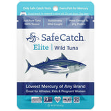 Safe Catch Elite Lowest Mercury Solid Wild Tuna Steak, 3 oz Pouch. The Only Brand To Test Every Tuna for Mercury (Pack Of 12)