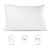 Beckham Hotel Collection Gel Pillow (2-Pack) - Luxury Plush Gel Pillow - Dust Mite Resistant & Hypoallergenic - Queen