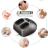 Arealer Foot Massager Machine with Heat, Shiatsu Foot Massagers with Remote Control & LCD Display, 5 Mode with Air Compression, Kneading Foot Massage