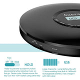 Portable CD Player 1400mAh CD Walkman Rechargeable CD Player Portable Gueray CD Discman Personal CD Player