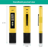 Digital PH Meter, PH Meter 0.01 PH High Accuracy Water Quality Tester with 0-14 PH Measurement Range for Household Drinking, Pool