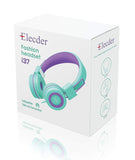 Elecder i37 Kids Headphones Children Girls Boys Teens Foldable Adjustable On Ear Headphones 3.5mm Jack Compatible iPad Cellphones  MP3/4 Purple/Green